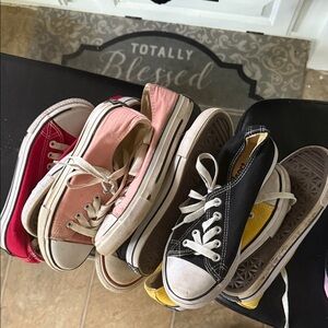 Converse Kids Sneakers - Black, Pink, Red